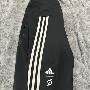 Adidas Kids Black Leggings with White Stripes